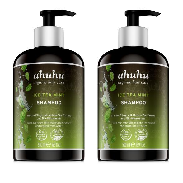 ahuhu Ice Tea Mint Shampoo DUO 2 x 500ml - 113909100000 - 1 - 588px
