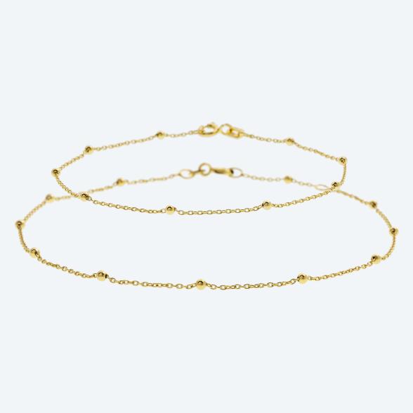 SET: Fußkette und Armband 925 vergoldet - 113931500000 - 1 - 588px