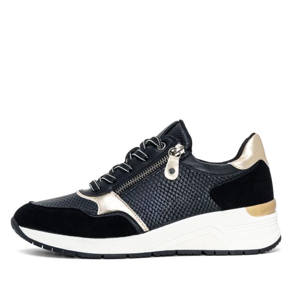 TOPWAY COMFORT Damensneaker schwarz/gold 36 - 113934300001 - 1 - 588px