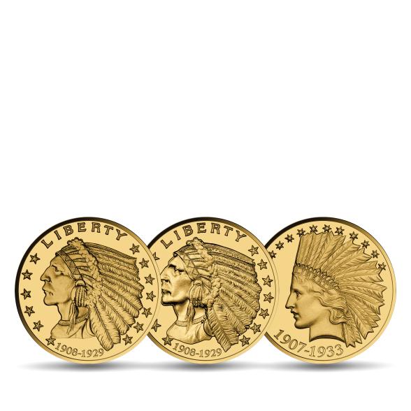 3 Goldmünzen "Indian Chief Gold Set" - 113940500000 - 1 - 588px