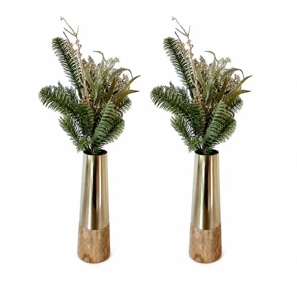 2er Set Vase mit Winterdeko - 113952100000 - 1 - 588px