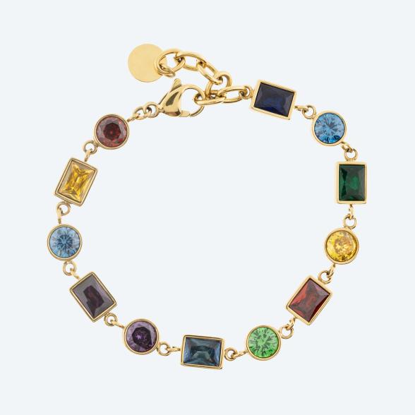 Armband Edelstahl vergoldet Zirkonia - 113956700000 - 1 - 588px