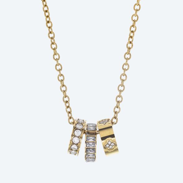 Anhänger mit Kette vergoldet Zirkonia - 113957200000 - 1 - 588px