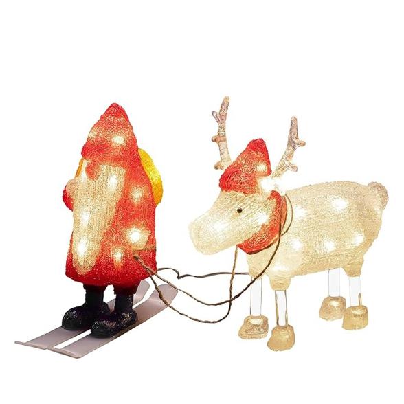 LED-Weihnachtsmann mit Rentier - 113957400000 - 1 - 588px