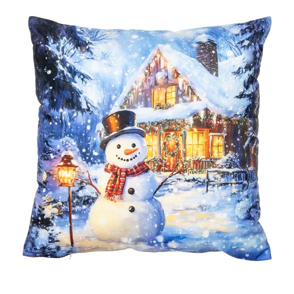 LED-Kissen Schneemann 40x40cm - 113959200000 - 1 - 588px