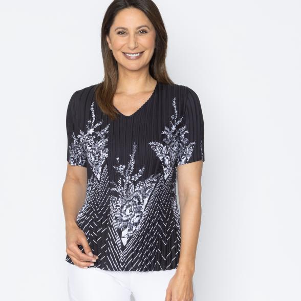 Jeannie Damen-Plissee Shirt floral - 113968100000 - 1 - 588px