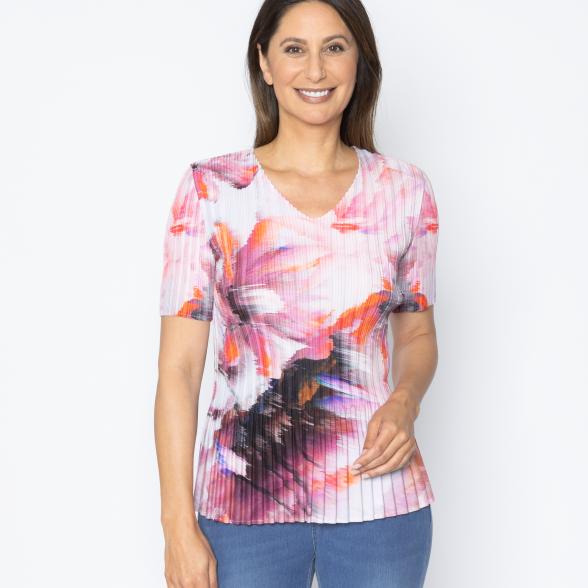 Jeannie Damen-Plissee Shirt Flowers - 113968800000 - 1 - 588px