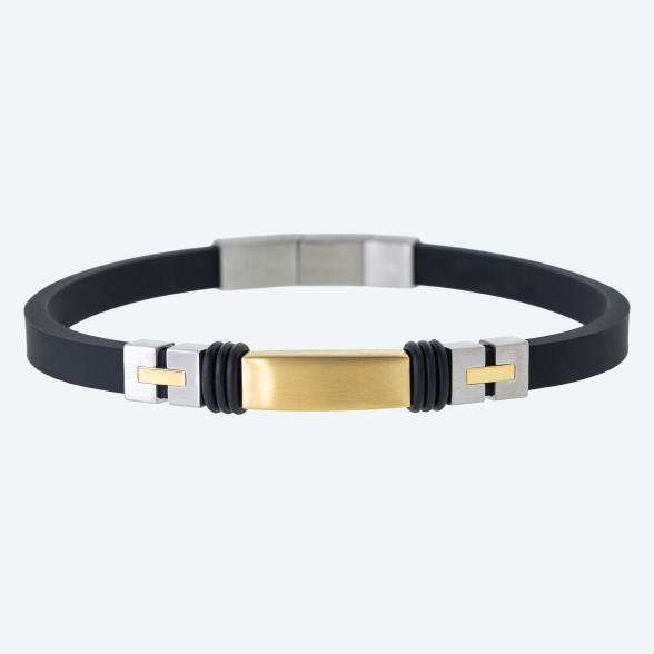 Armband Edelstahl bicolor, Silikon - 113974800000 - 1 - 588px