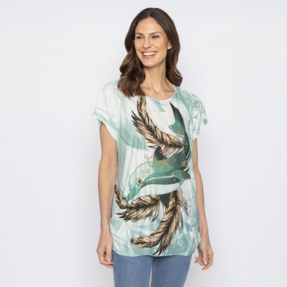 FASHION NEWS Damen-Shirt Delfin grün M/L - 38-42 - 113978600001 - 1 - 588px