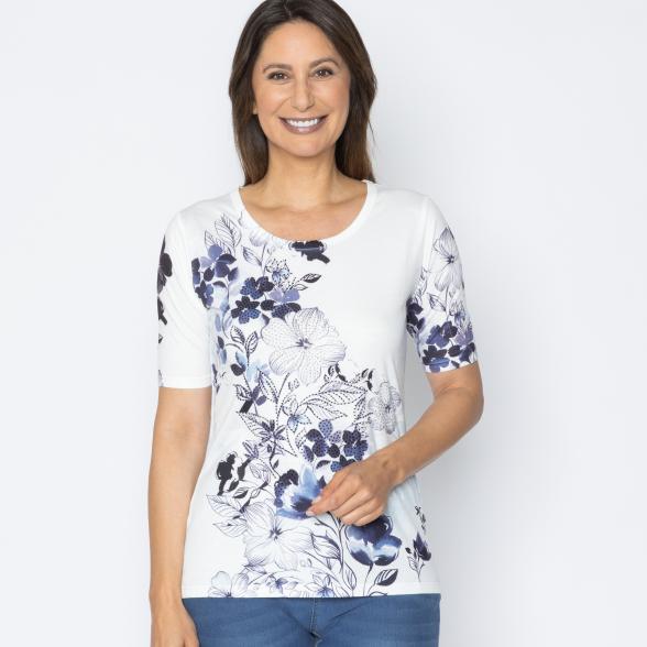 BRILLIANTSHIRTS Damen-Shirt Blumenranke 36/38 - 113984100001 - 1 - 588px