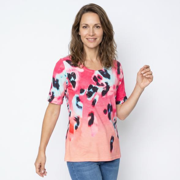BRILLIANTSHIRTS Damen-Shirt Leoflecken multicolor 48/50 - 113987900004 - 1 - 588px