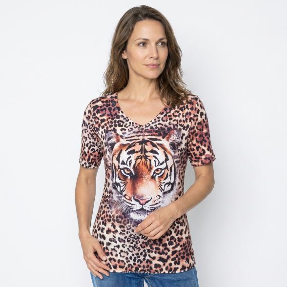 BRILLIANTSHIRTS Damen-Longshirt Tiger Strass 36/38 - 113988000001 - 1 - 588px