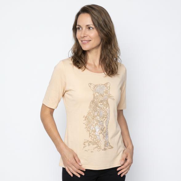 BRILLIANTSHIRTS Damen-Shirt Glitzerleopard 36/38 - 113988300001 - 1 - 588px