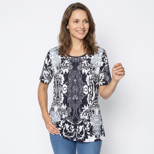 BRILLIANTSHIRTS Damen-Longshirt Uni Paisley 36/38 - 113989300001 - 1 - 588px