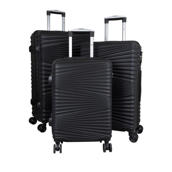 3-teiliges ABS-Kofferset 'Luxor' schwarz - 114009500000 - 1 - 588px