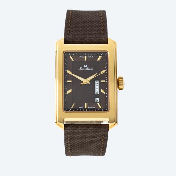 Jean Marcel Herrenuhr "Quadrum III" vergoldet - 114010400000 - 1 - 588px