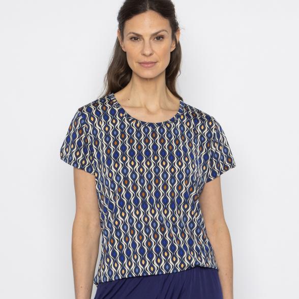 FASHION NEWS Damen-Shirt navy/multicolor M/L - 38-42 - 114018500001 - 1 - 588px