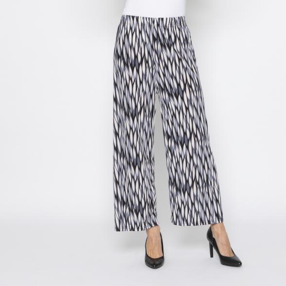 FASHION NEWS Damen-Hose Blätter grau/multicolor M/L - 38/40 - 114019800001 - 1 - 588px