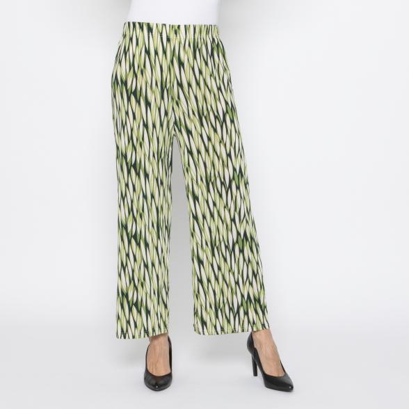 FASHION NEWS Damen-Hose Blätter grün/multicolor M/L - 38/40 - 114019900001 - 1 - 588px