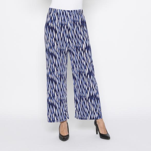 FASHION NEWS Damen-Hose Blätter blau/multicolor M/L - 38/40 - 114020000001 - 1 - 588px