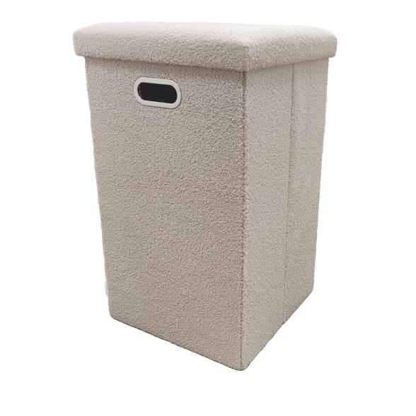 Teddy-Sitzhocker faltbar XL, beige - 114022600000 - 1 - 588px