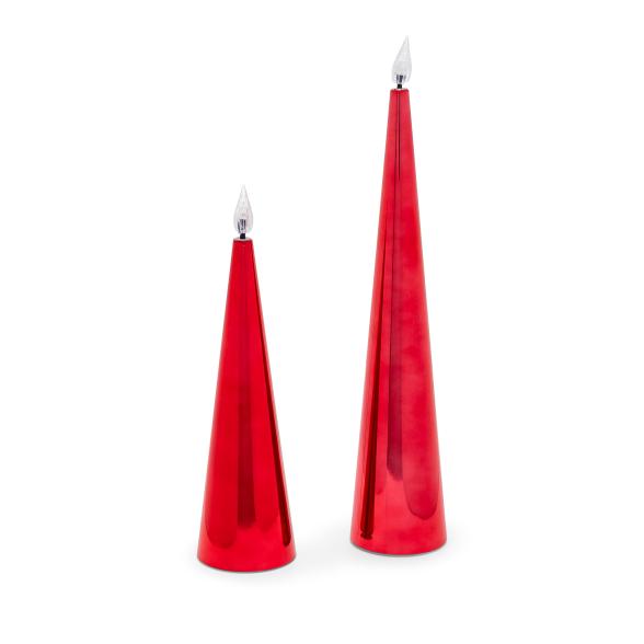2 LED-Kegelkerzen rubinrot - 114036400000 - 1 - 588px