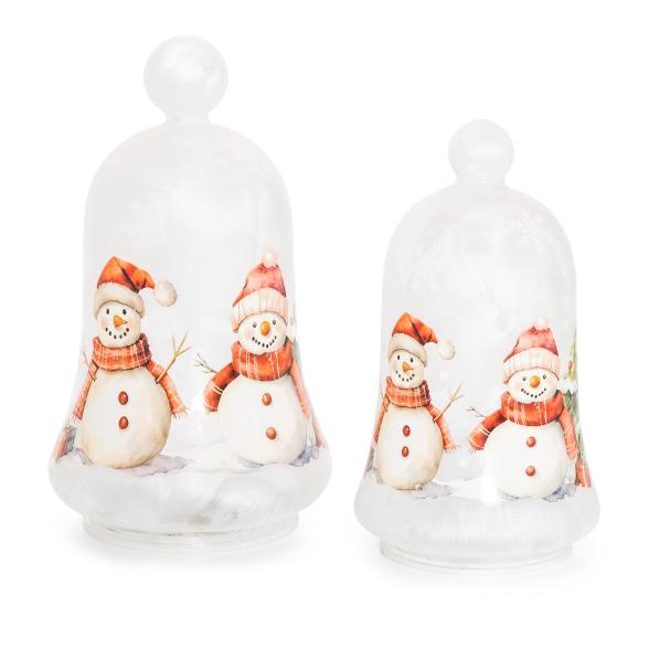 2 LED-Glasglocken Schneemann - 114037600000 - 1 - 588px
