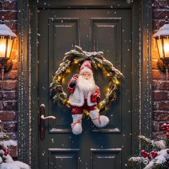 LED-Türkranz Weihnachtsmann - 114038500000 - 1 - 588px