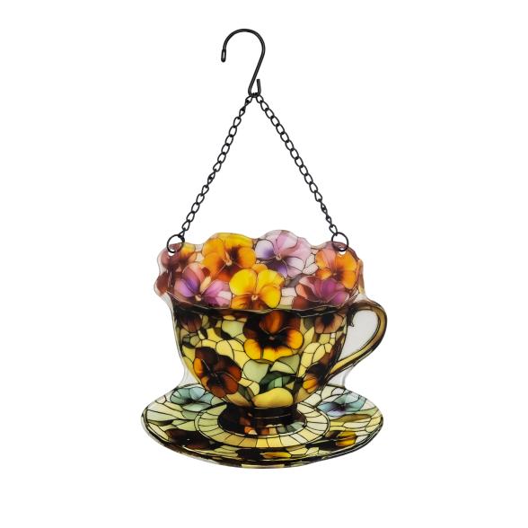Fensterbild Tasse mit Blumen - 114045500000 - 1 - 588px