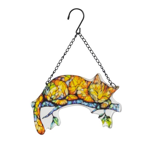 Fensterbild Katze auf Ast - 114046800000 - 1 - 588px
