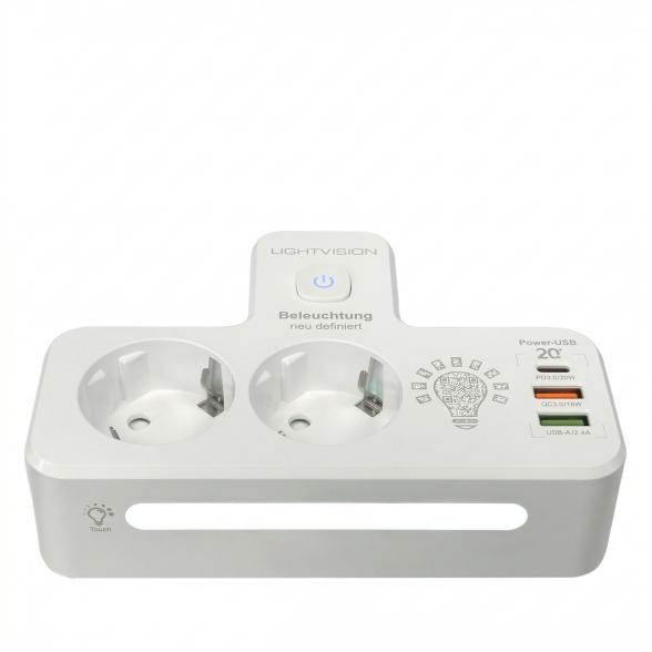 Mehrfachsteckdose mit Licht - 114048800000 - 1 - 588px