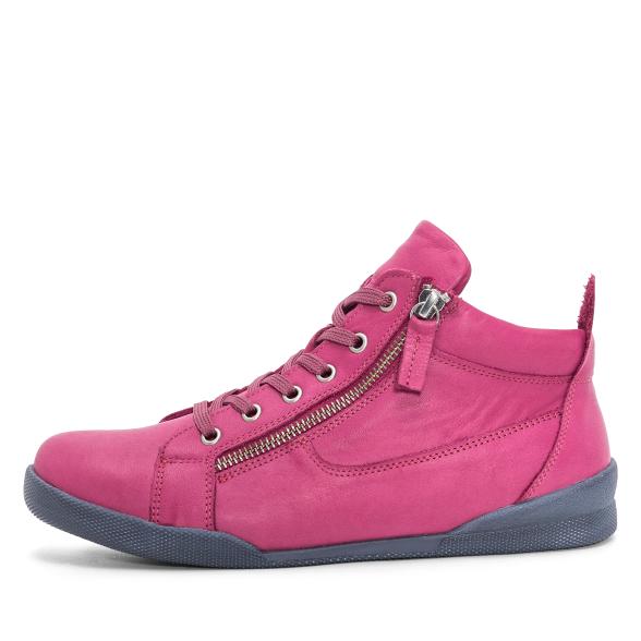 Andrea Conti Damen Leder Hochschnürer hot pink 42 - 114060000007 - 1 - 588px