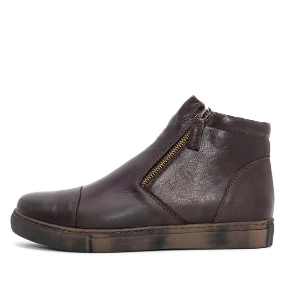 Andrea Conti Damen Lederstiefelette dunkelbraun 42 - 114060800007 - 1 - 588px