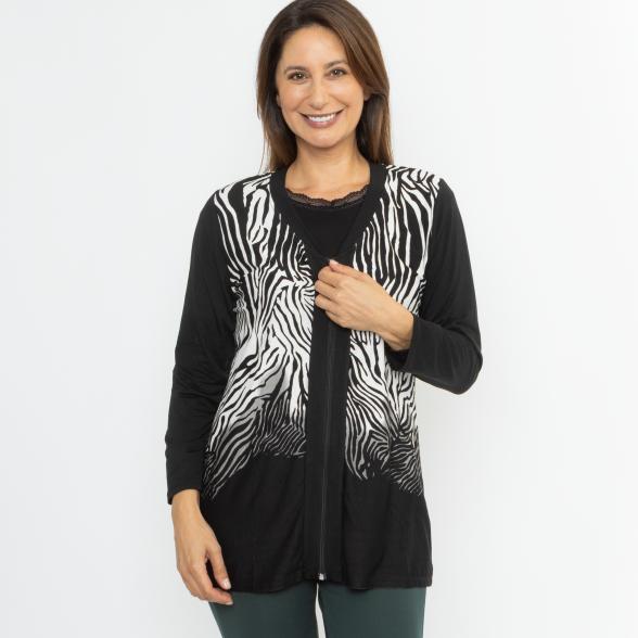 MILANO Design Damen-Shirtjacke multicolor 36/38 - 114095800001 - 1 - 588px