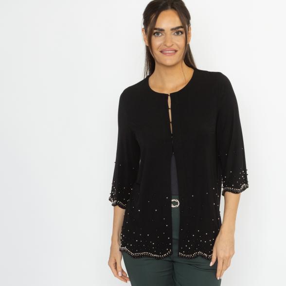 MILANO Design Damen-Shirtjacke schwarz 36/38 - 114095900001 - 1 - 588px