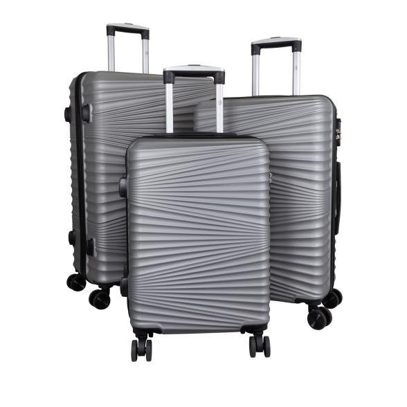 3-tlg. Hartschalenkofferset 'Luxor' silber - 114096800000 - 1 - 588px