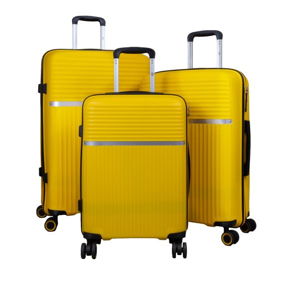 3-teiliges PP-Hartschalenkofferset 'Trento' gelb - 114096900000 - 1 - 588px