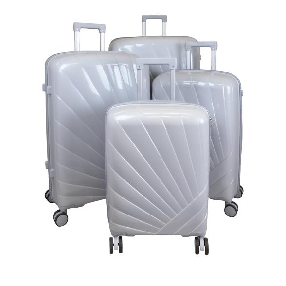4-tlg. Hartschalenkofferset 'Florenz' silber - 114097100000 - 1 - 588px