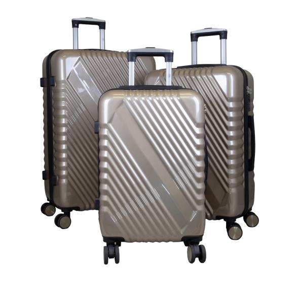 3-teiliges Hartschalenkofferset 'Genua' champanger - 114097500000 - 1 - 588px