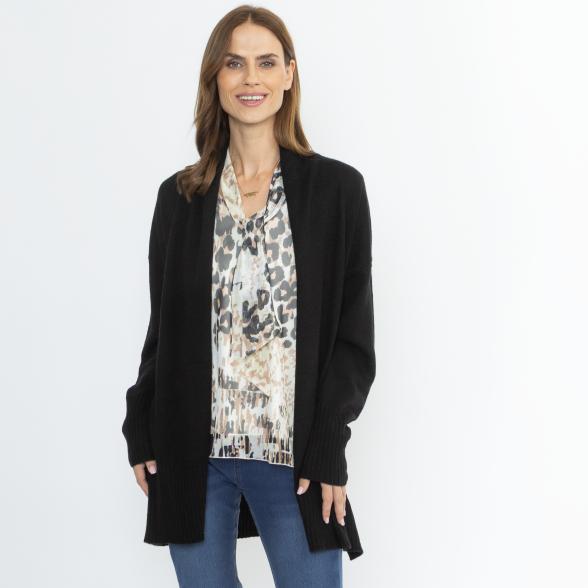 100% KASCHMIR Jacke Schalkragen schwarz 50/52 - 114106800005 - 1 - 588px