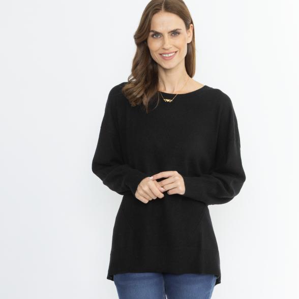 100% KASCHMIR Pullover schwarz 34/36 - 114107800001 - 1 - 588px