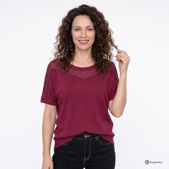 mocca by J. Leibfried Strickshirt weinrot 36/38 - 114124500001 - 1 - 588px