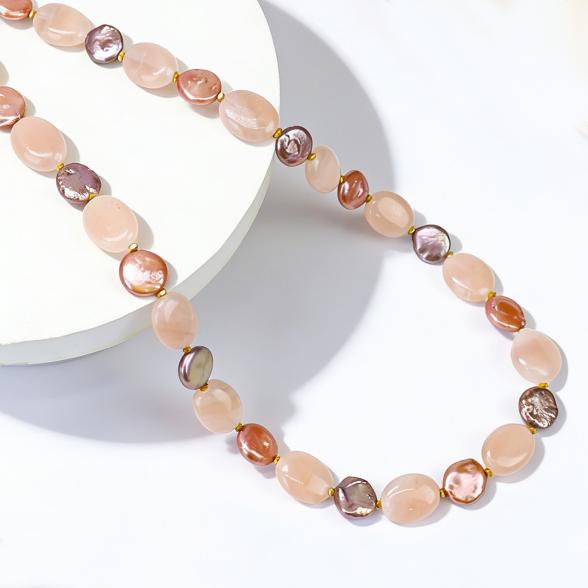 Collier Aventurin, SWZPerlen Magnetverschluß - 114125800000 - 1 - 588px