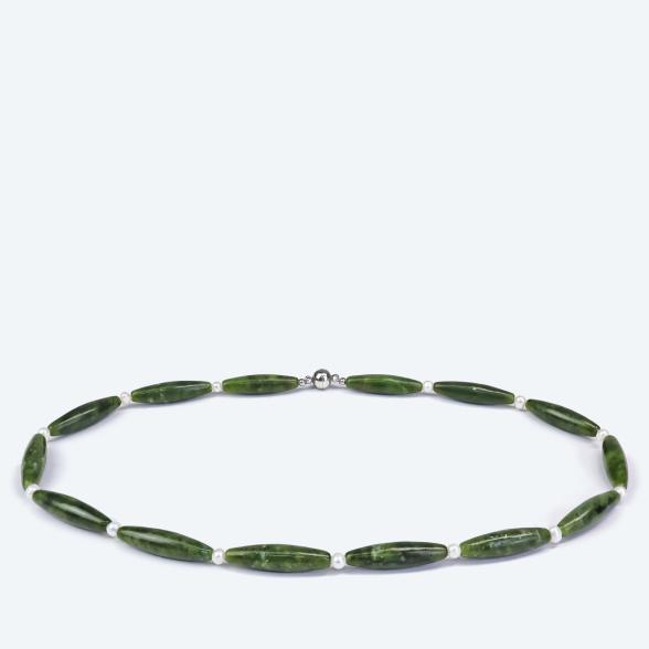 Collier Nephrit Jade, SWZPerlen Magnetverschluß - 114126300000 - 1 - 588px