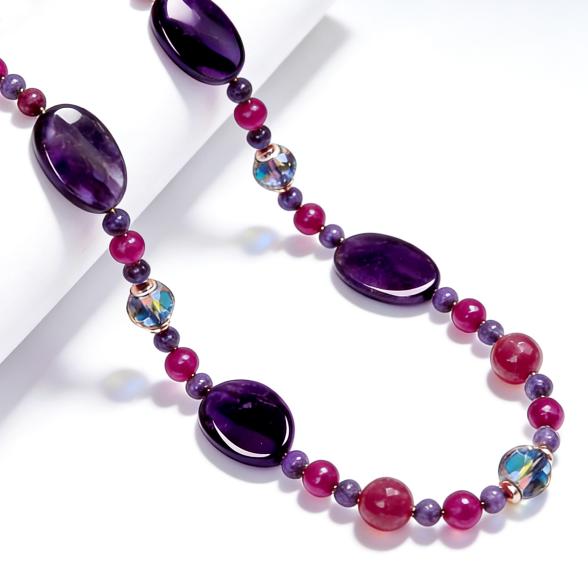 Collier Amethyst, Jaspis, Kristall endlos - 114128600000 - 1 - 588px