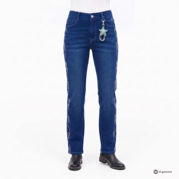 Zauberhose 'Miracle Shape' Relaxed Fit mittelblau 48/50 - 114131900004 - 1 - 588px