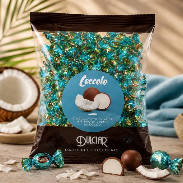 Milchschokoladen-Praline mit Kokoscreme 1kg - 114133200000 - 1 - 588px