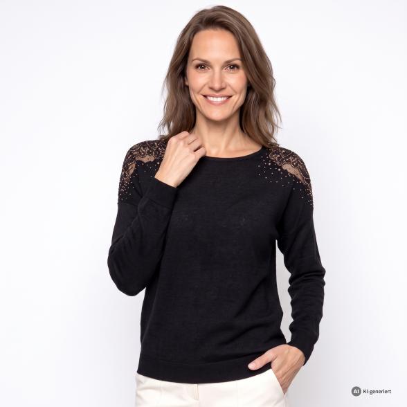 CHRISTIAN MATERNE Damen-Pullover petrol 36/38 - 114140500001 - 1 - 588px