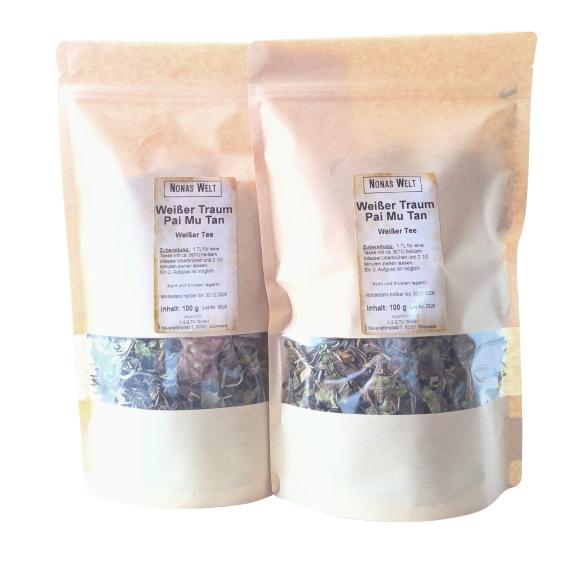 Nona's Tee-Set weiße Wolke 2x100g Pai-Mu-Tan - 114147400000 - 1 - 588px