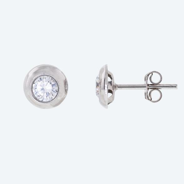 Ohrstecker 375 Gold rhodiniert Zirkonia - 114156200000 - 1 - 588px
